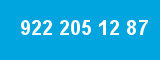 922 205 12 87 922 205 12 87